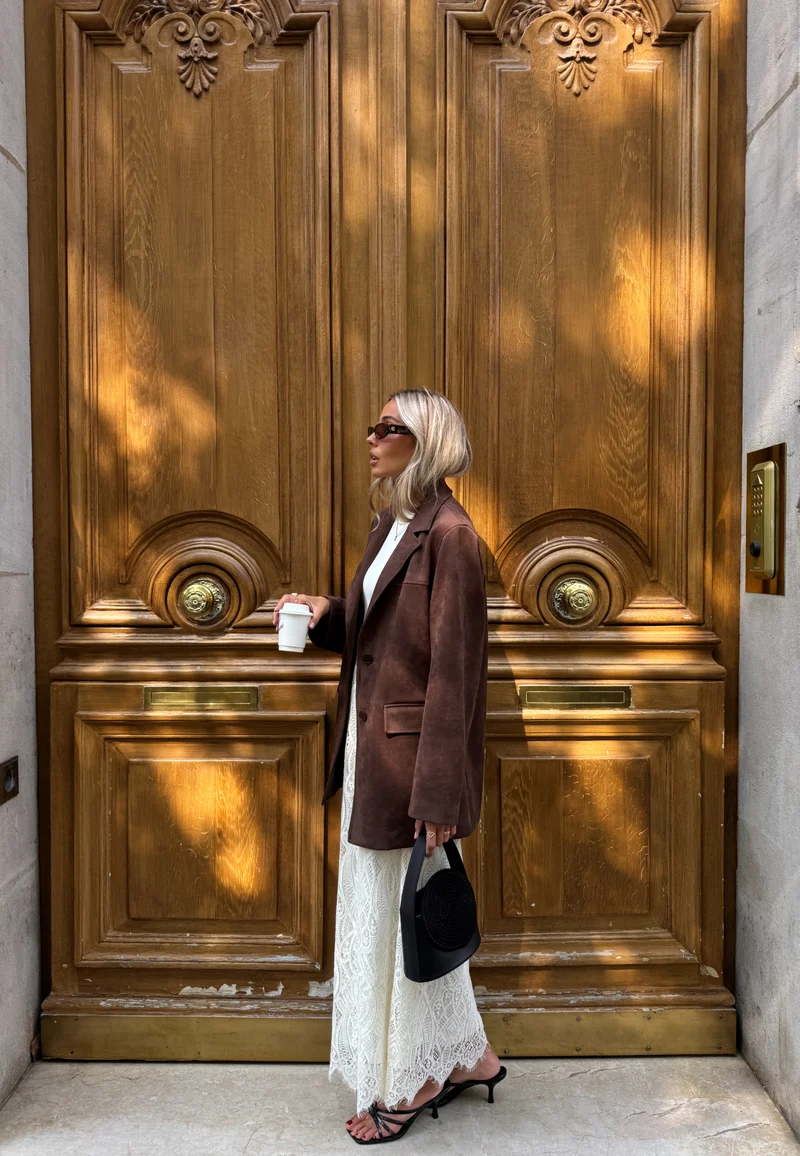 Faux Suede Jacket
