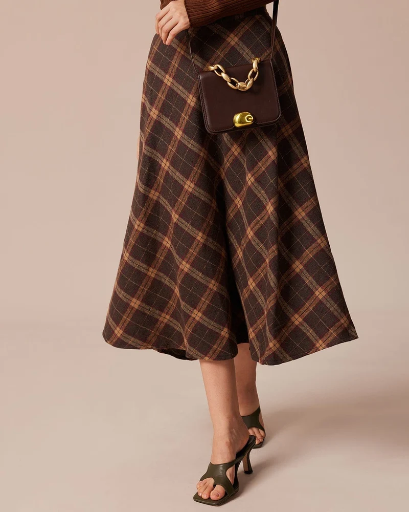 Emma | Elegant A-linjeformad Midi Kjol