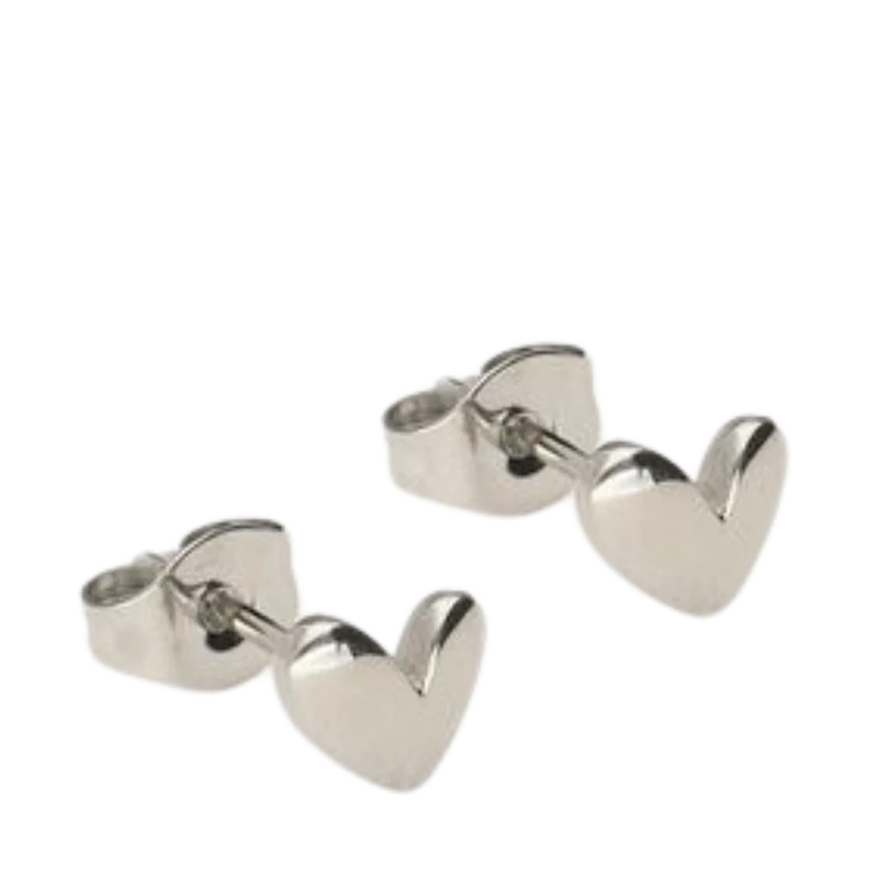 Studs heart - 1500 Silver