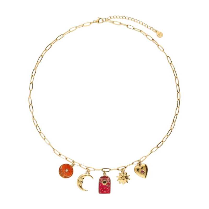 Necklace Multi Charms - 1200 Gold