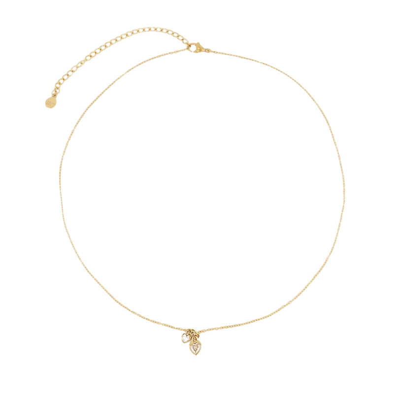 Necklace 2 Heart Stones - 1200 Gold