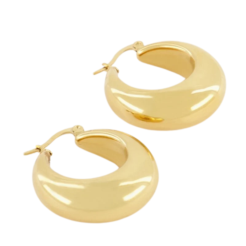 Medium Statement 70'S Hoops - 1200 Gold