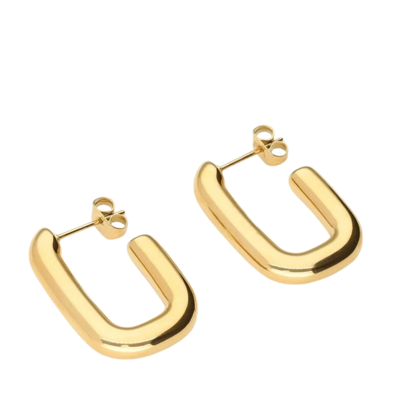 Earrings Rectangular - 1200 Gold