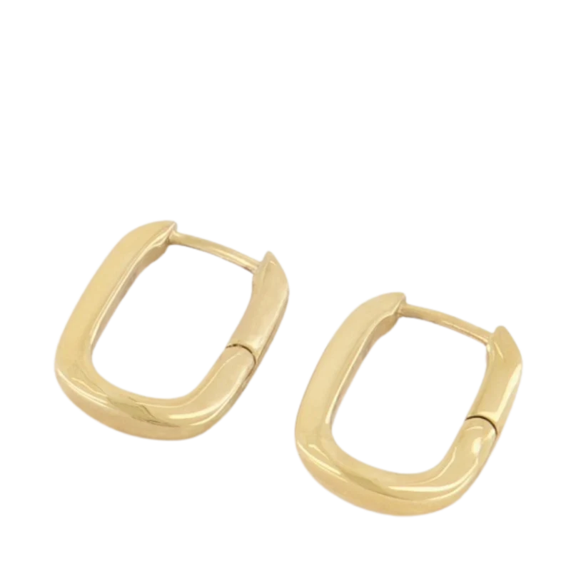 Oorbellen Ovaal Klein - 1200 Gold