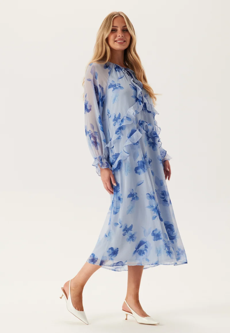 Pcclara Ls Long V-neck Dress