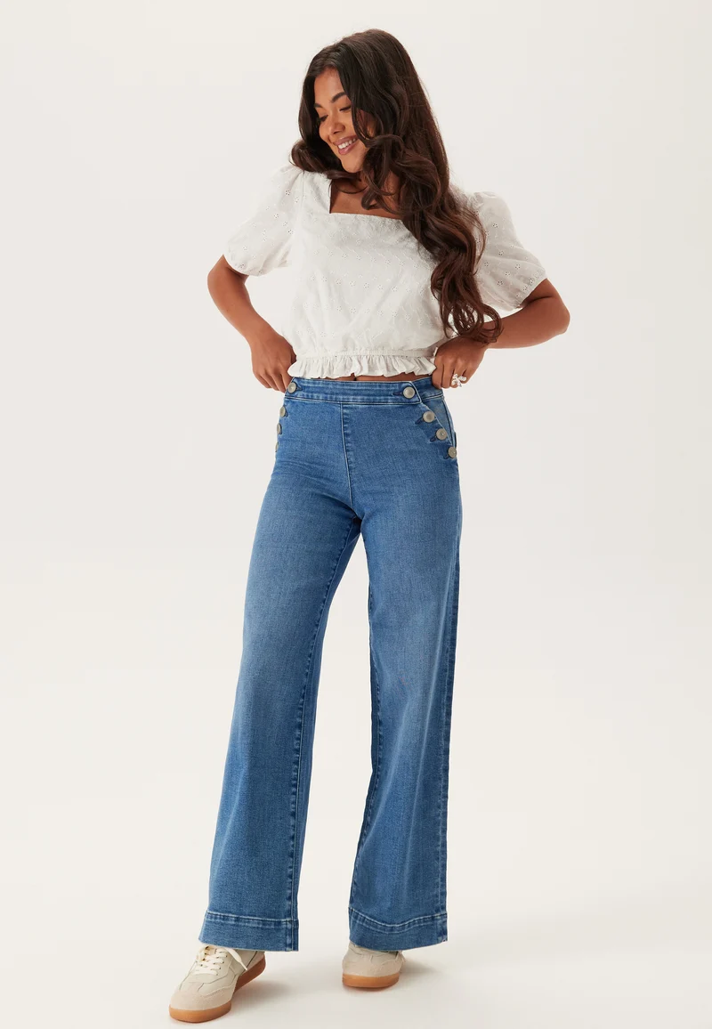 Onlmadison Hw Button Wide Dnm