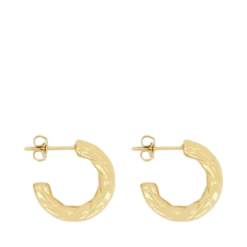 Oorringen open touwpatroon - 1200 Gold