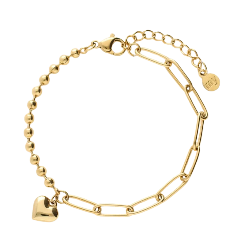 Bracelet chain heart - Gold