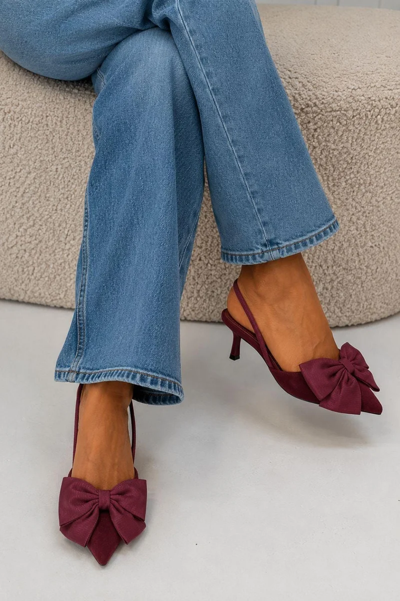 Bloom - Borage Stiletto - Burgundy