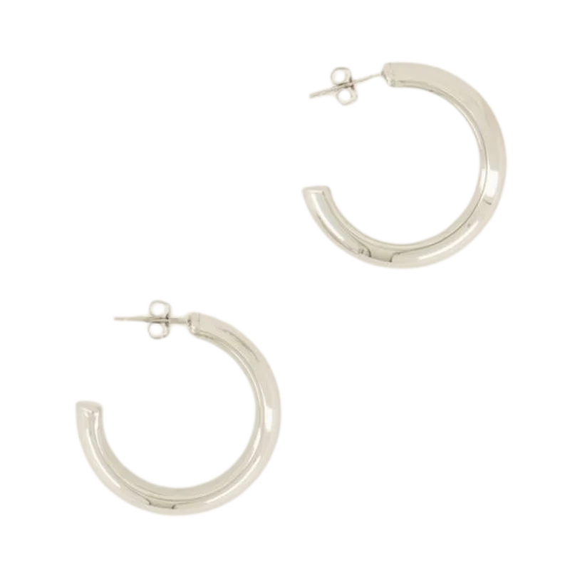 Earring Hoops Small - Silver
