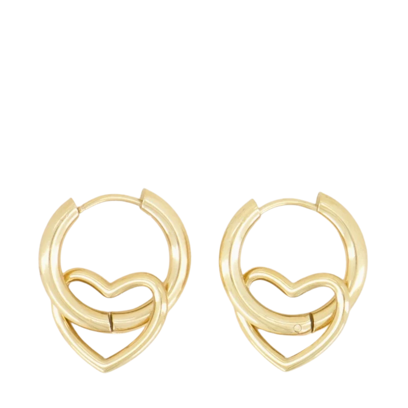 Oorringen Met Open Hartje - 1200 Gold