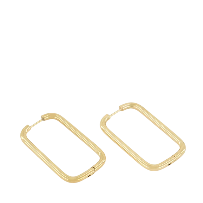 Rechthoekige Oorhangers Groot - 1200 Gold