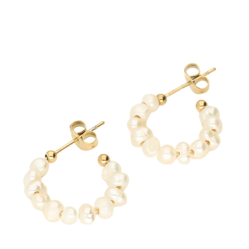 Earrings Fine Pearl - Gold