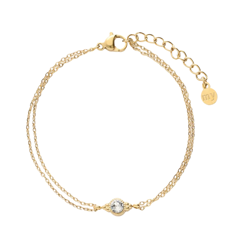 Bracelet Gifting Chain Strass - Gold
