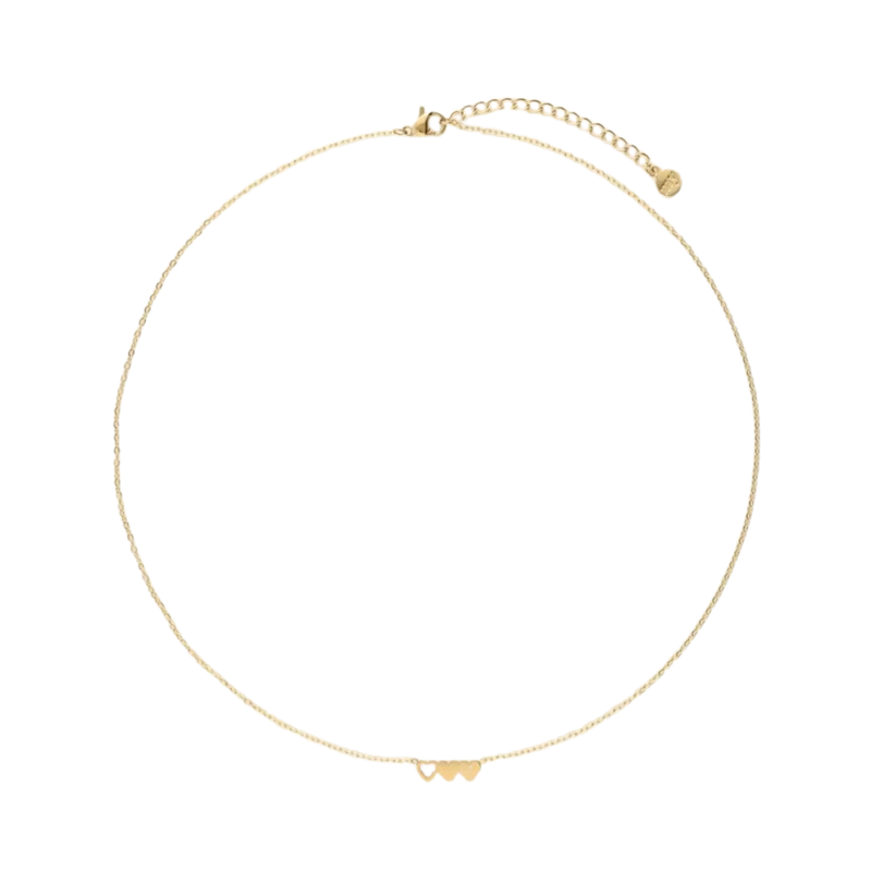 Necklace Set 3 Hearts - Gold