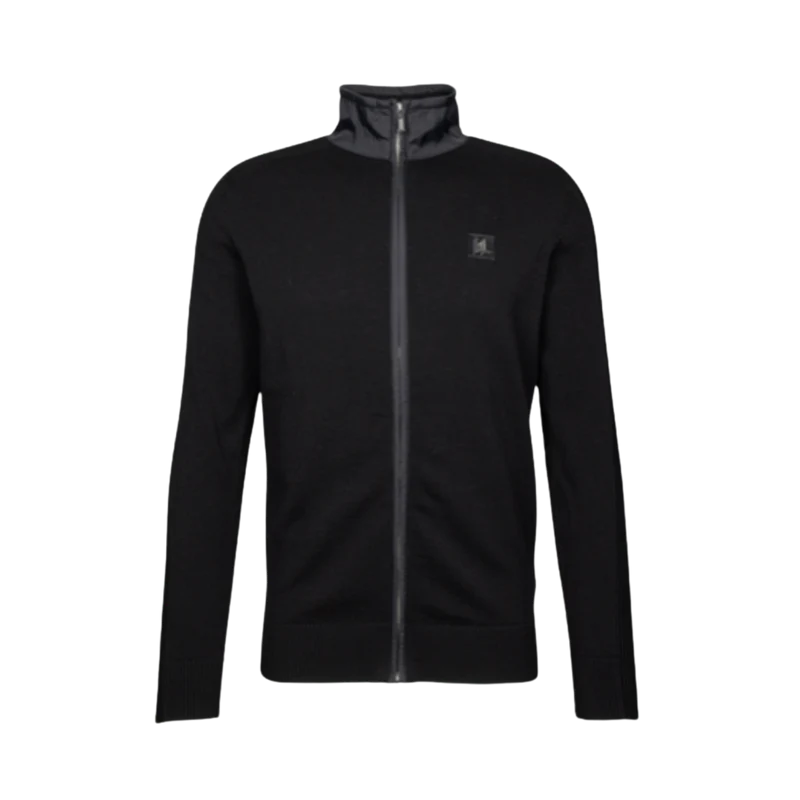 Knit Zip Jacket - Black