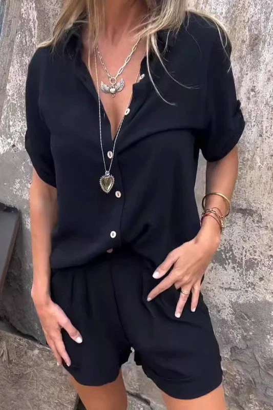 Sophia | Casual Short Sleeve Set With Shorts