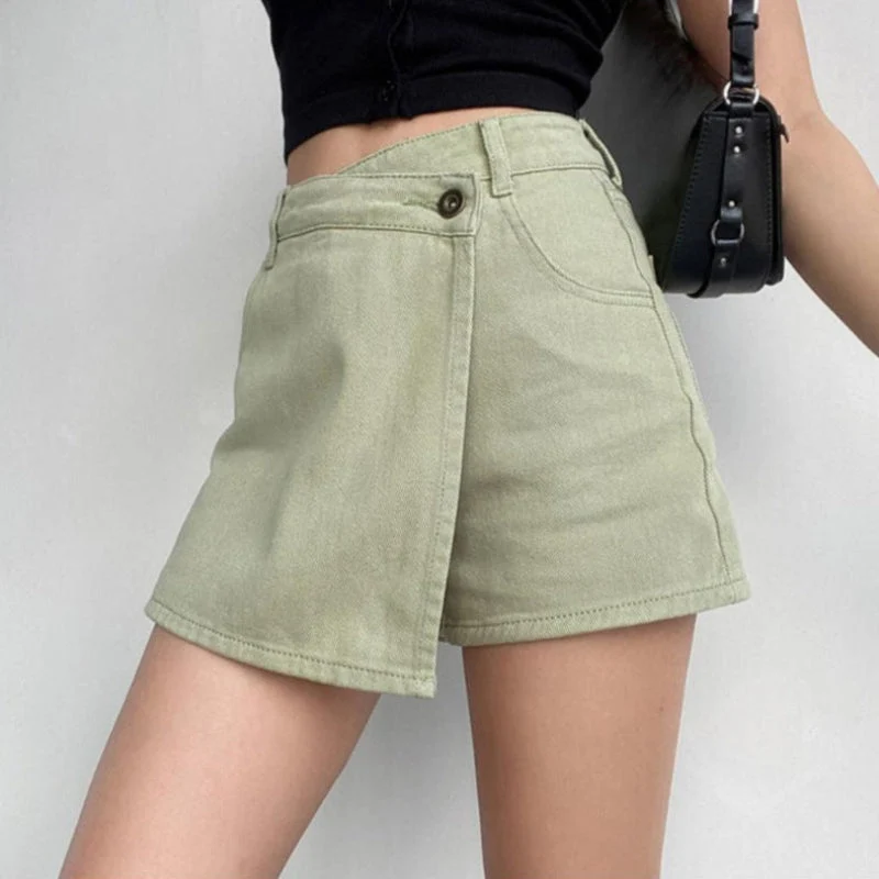 Sophia | Asymmetrical Casual Denim Skirt