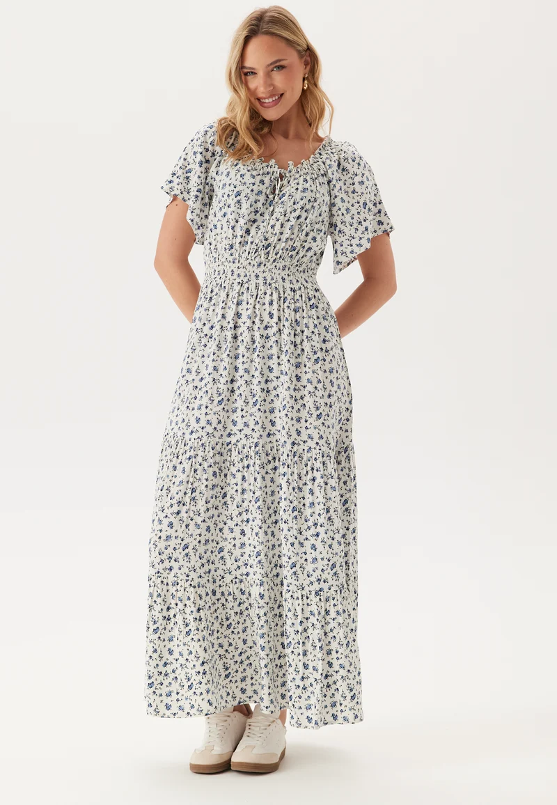 Smock Maxi Viscose Dress
