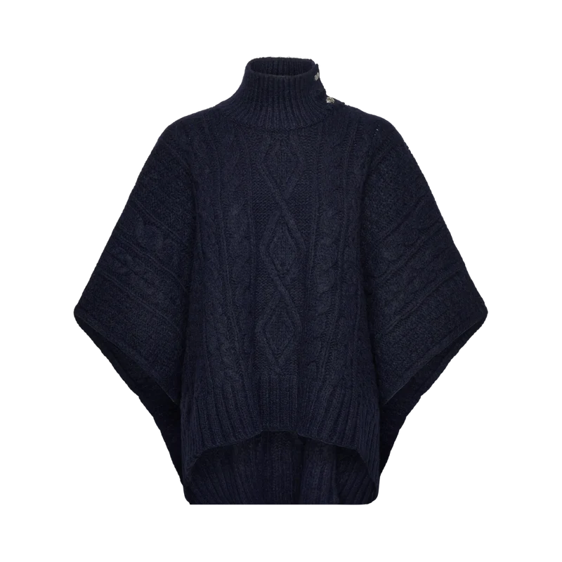 Crst Bttn CB-Poncho - Navy