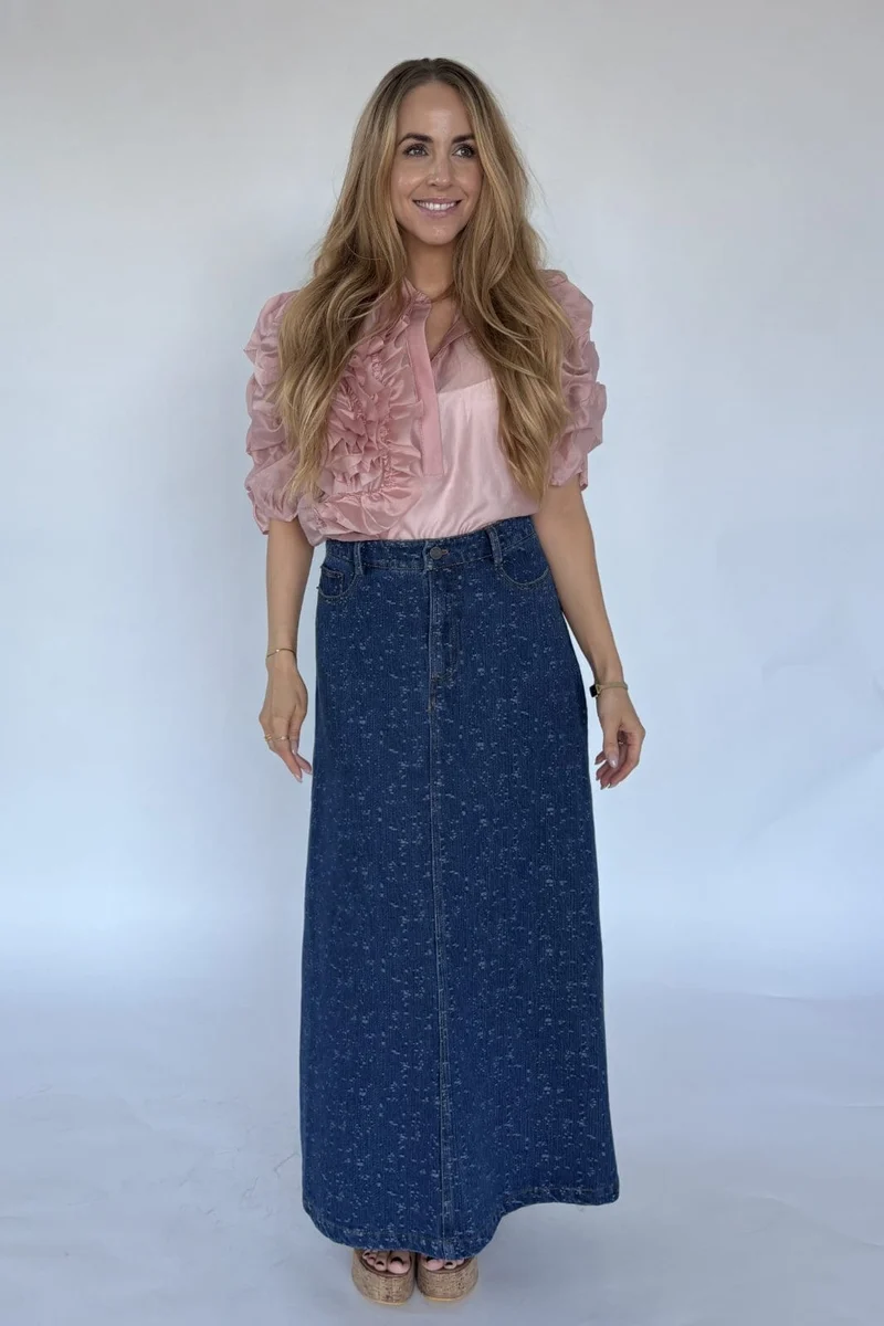 Gossia - Gigigo Skirt G2564 - Blue Denim