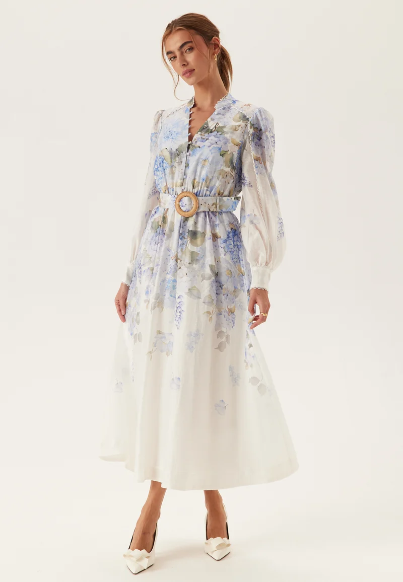 Peyton Trim Detail Midi Dress
