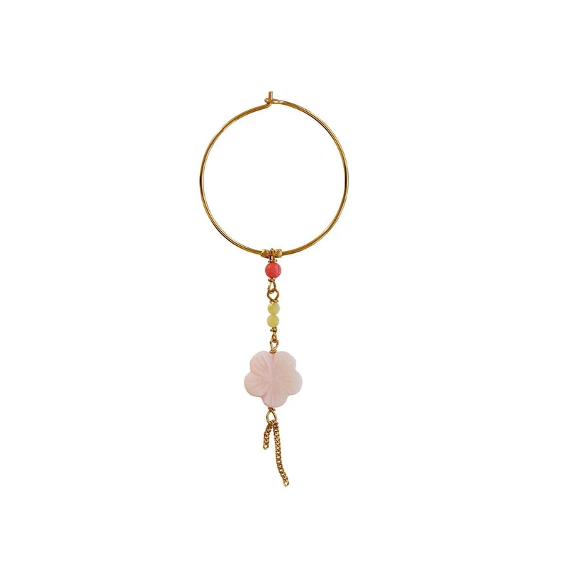 Stine A - Cherry Blossom Hoop Earring - Single - 1425-02-S