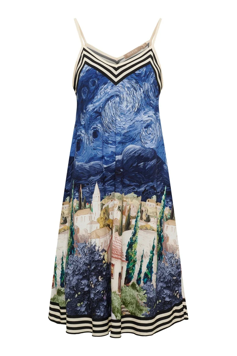 Marta Du Chateau - Mdcruby Dress 26510 - Blue