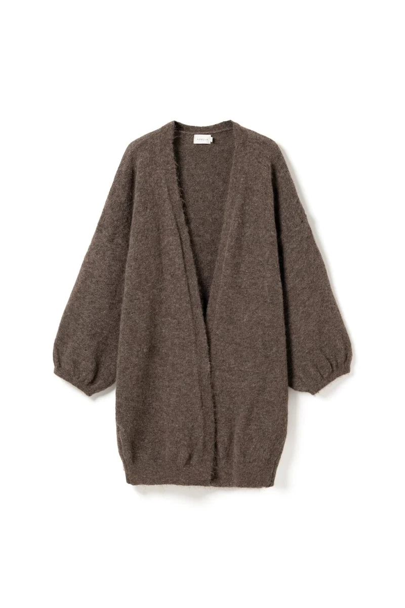 Noella - N-Maricela Knit Cardigan 16310002 - 1356 - Timber Brown Melange