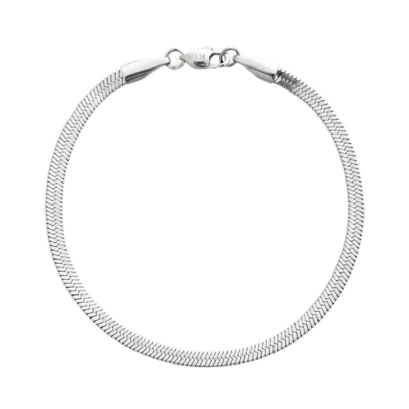 Thin Snake Bracelet Silver Medium - Silver
