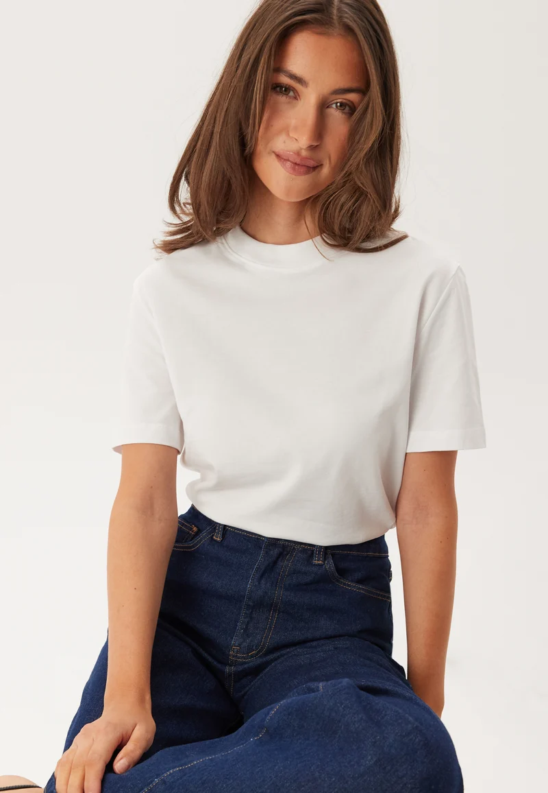 Slfrelax Colwoman Ss Mock Neck
