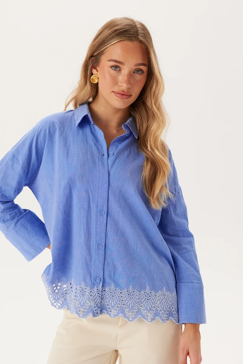Onlgraces Tulum Ls Emb Shirt