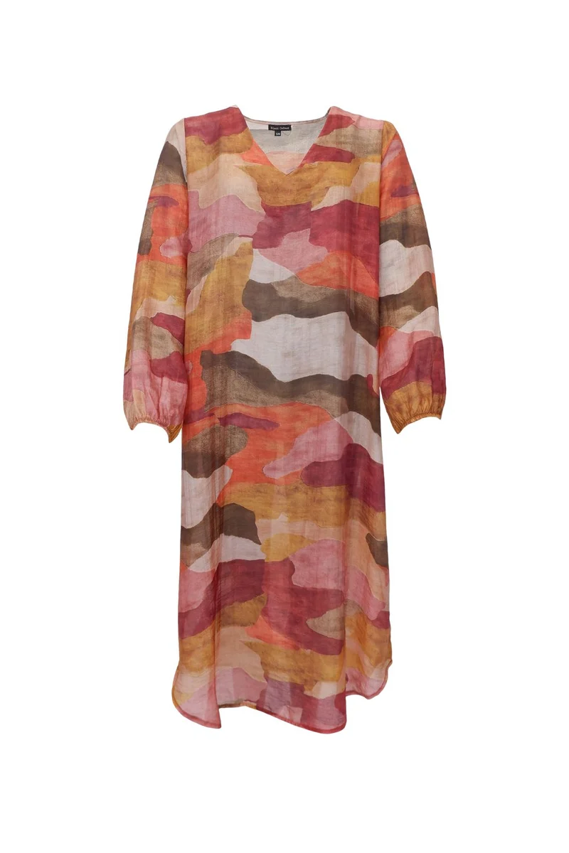 Black Colour - Bczella Sheer Dress 41297 - Burnt Wine