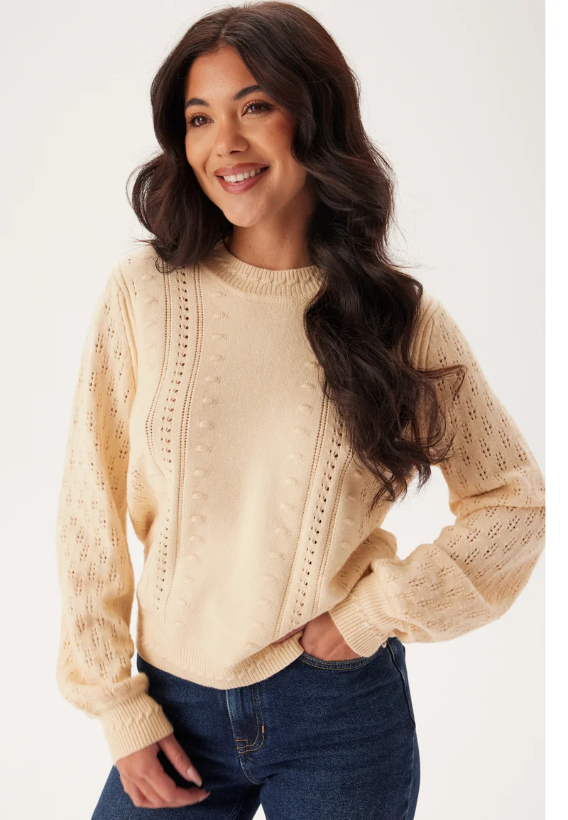 Objinge L/S RE O-NECK KNIT RE