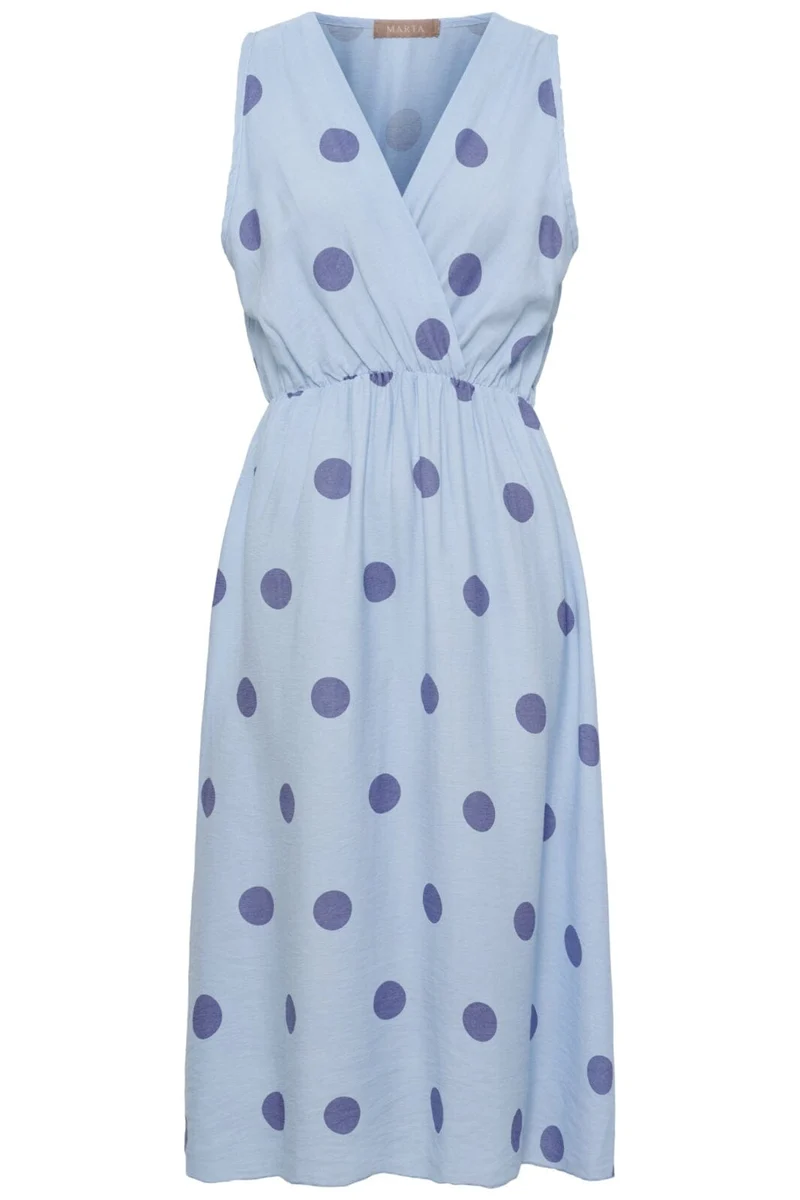 Marta Du Chateau - Mdclinetta Dress 23126 - Celeste