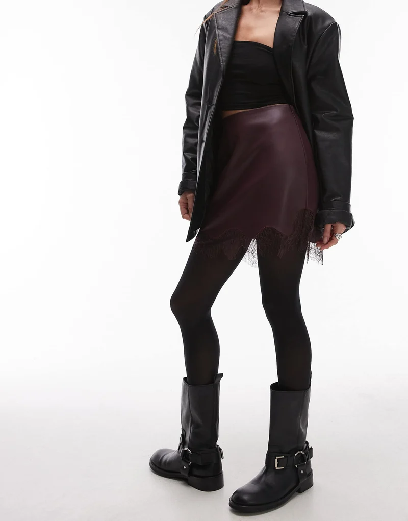 Topshop 2 pack 50 denier tights in black
