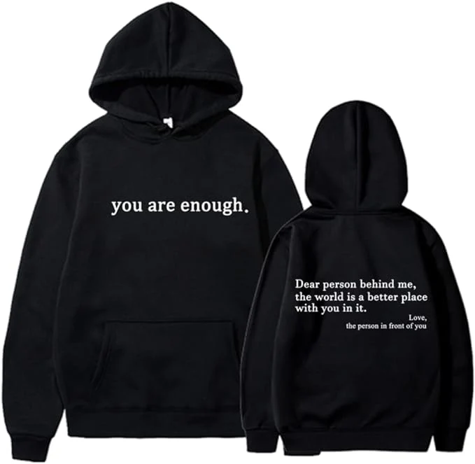 YAE | Unisex-hoodie med citat