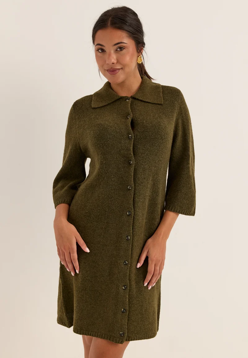 Onlalivia 2/4 COLLAR DRESS KNT