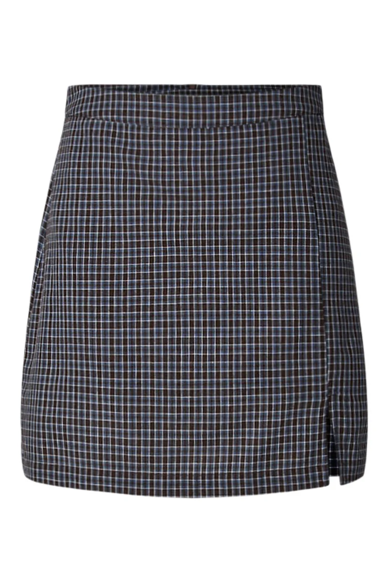 Pieces - Pcjune A-Shaped Short Skirt - 5162438 Cashmere Blue Hot Fudge