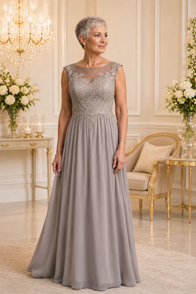 REA Aftonklänning / Balklänning Fiesta 40112 silver