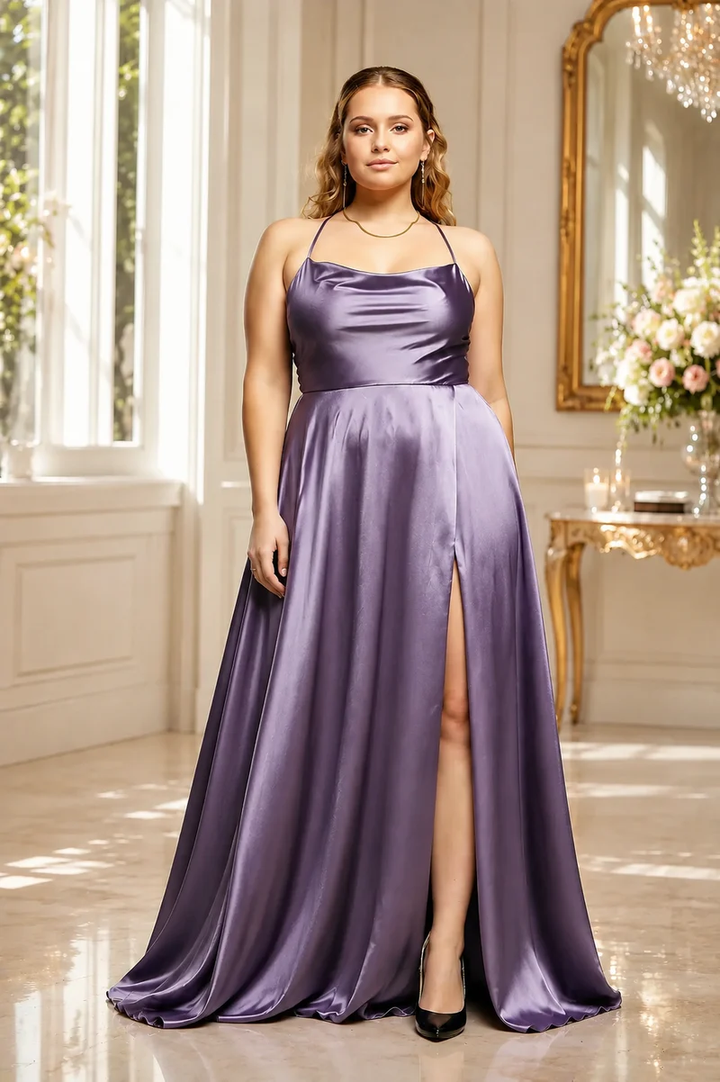 Aftonklänning / Balklänning PartyLine 94018 eggplant