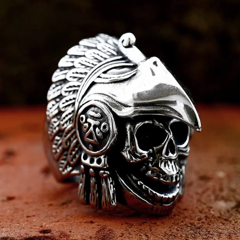Punk Eagle Skull Ring för män