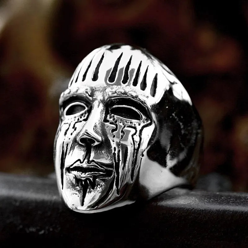 Punk Face Mask Ring för män