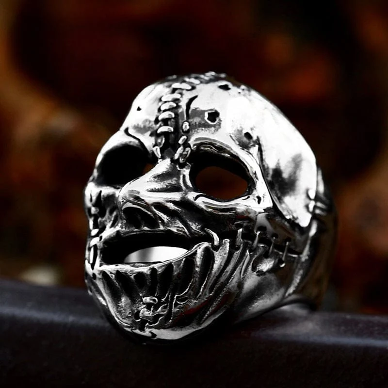 Punk Clown Skull Ring för män