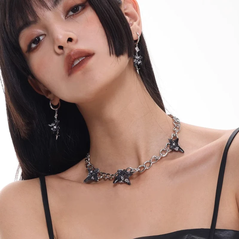 Punk Star Halsband för kvinnor