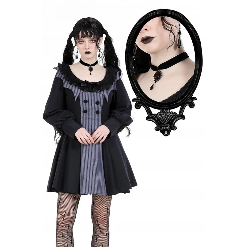 Gothic Rose Velvet Choker för kvinnor