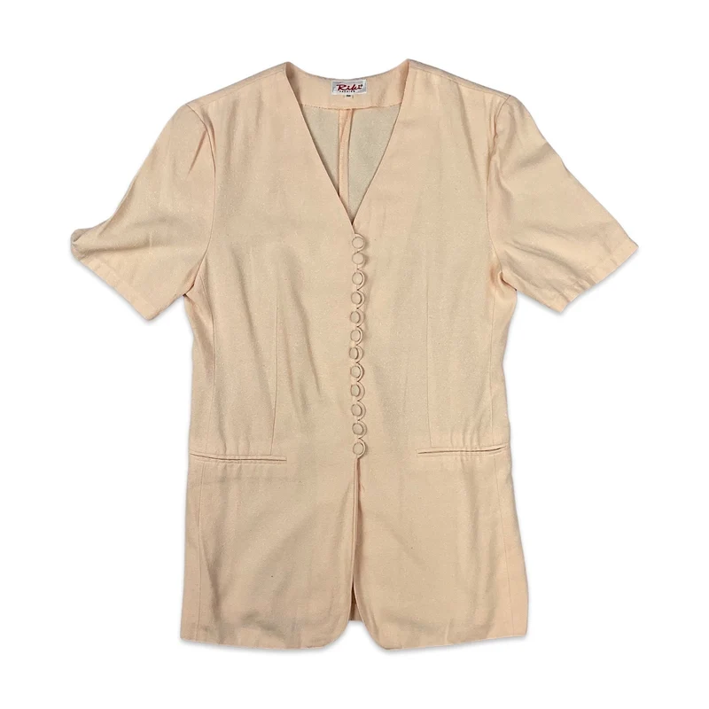 80s Vintage Pink Blouse 12