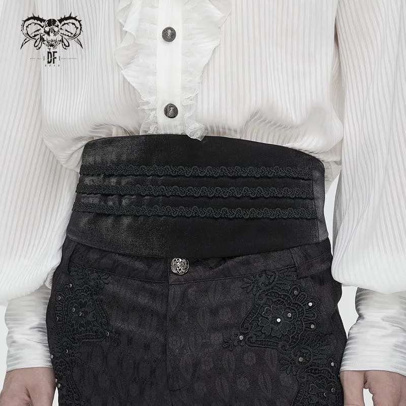 Gothic flätat spänne gördel för män