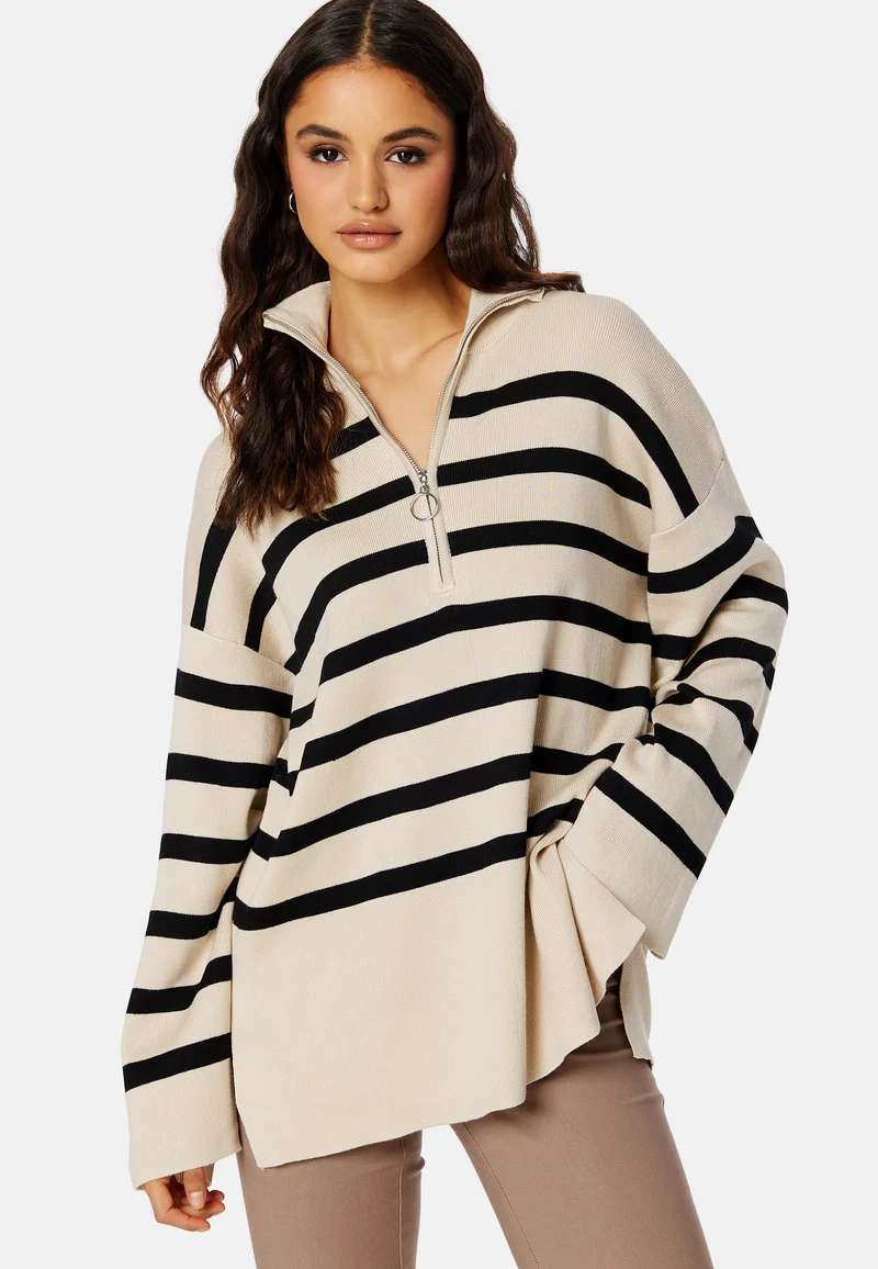 Ester L/S Knit Zip Pullover