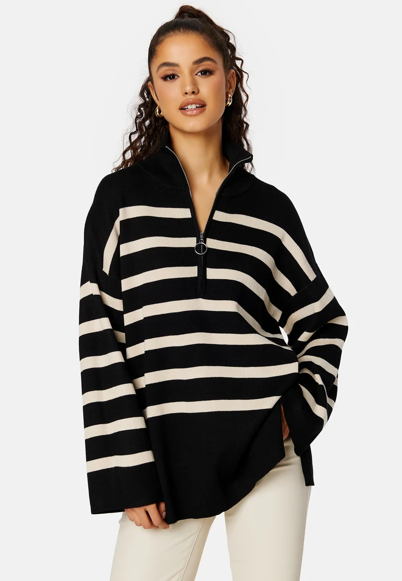 Ester L/S Knit Zip Pullover